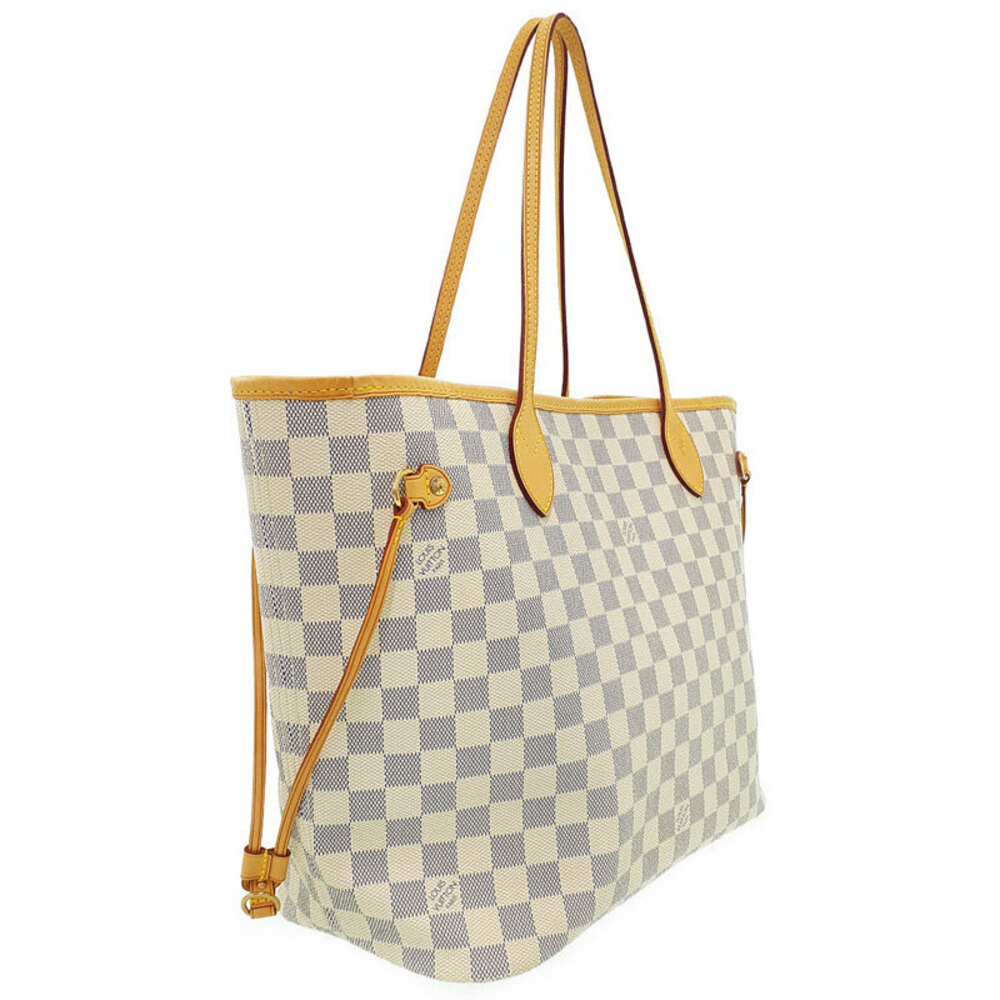 Louis Vuitton Damier Azur White Neverfull Tote Bag - Picture 2 of 8